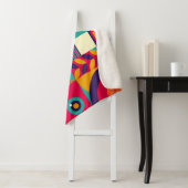 Pop abstrakte geometrische Formen, nahtlose Muster Sherpadecke (Beispiel)