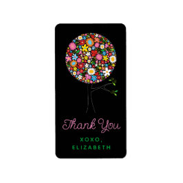 Pop-Adressmarken für Whimsical Spring Flowers Adressaufkleber