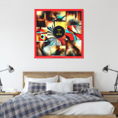POP & AFTER - ABSTRATO - Impressão em tela Leinwanddruck (Insitu (Schlafzimmer))