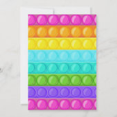 Pop am Geburtstag Einladung, Pop Fidget Einladung, Einladung (Rückseite)