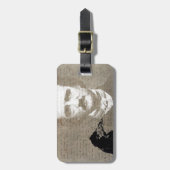 Pop and the Raven Grunge Digital Art Gepäckanhänger (Vorderseite vertikal)