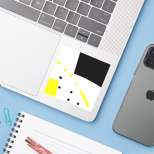 Pop-Art92 Aufkleber (Laptop mit iPhone)