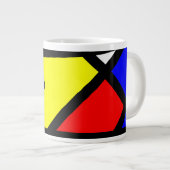 Pop-Art96 Jumbo-Tasse (Vorderseite Rechts)
