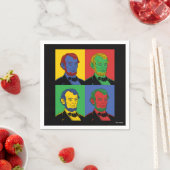 Pop Art Abraham Lincoln Serviette (Beispiel)