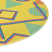 Pop Art: Abstrakte farbenfrohe Nahtlose. Schneidebrett (Ecke)
