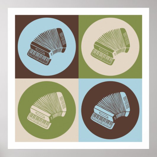 Pop Art Accordion Poster (Vorne)
