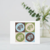 Pop Art Accordion Postkarte (Stehend Vorderseite)