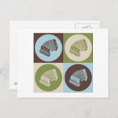 Pop Art Accordion Postkarte (Vorne/Hinten)