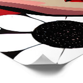 Pop Art Ai Comic Buch Frauengesicht Poster (Ecke)