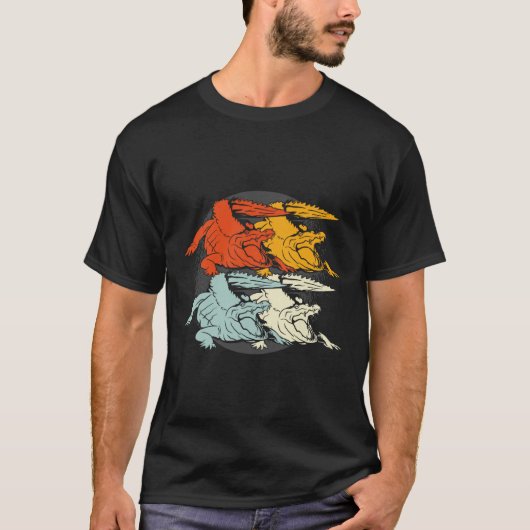 Pop Art Alligator Crocodile T-Shirt (Vorderseite)
