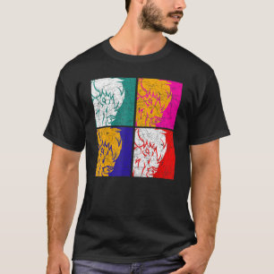 Pop Art American Buffalo Lover Animal Bison Buffal T-Shirt