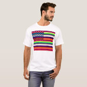 Pop Art American Flag T-Shirt (Vorne ganz)