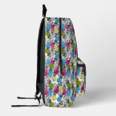 Pop Art Ananas und Palmen Blätter Bedruckter Rucksack (Links)