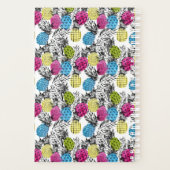 Pop Art Ananas und Palmen Blätter Planer (Rückseite)