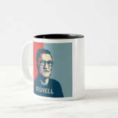 Pop Art Anders Tegnell Zweifarbige Tasse (Vorderseite Links)