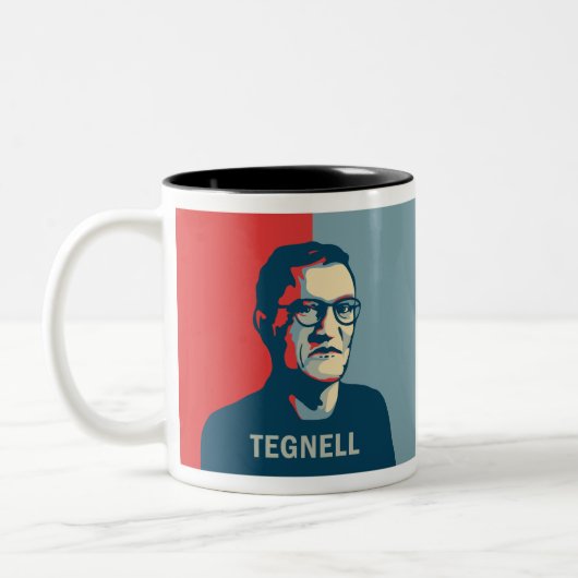 Pop Art Anders Tegnell Zweifarbige Tasse (Links)