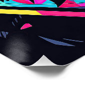 Pop Art Anime Border Collie Dog 004 - Victoria Sas Poster (Ecke)