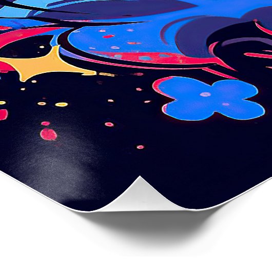 Pop Art Anime French Bulldog 2001 - Victoria Sasuk Poster (Ecke)