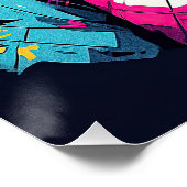 Pop Art Anime Shiba Inu Dog 003 - Victoria Sasuke Poster (Ecke)