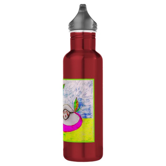 Pop Art Äpfel 24 oz Aluminium Wasser Flasche Trinkflasche (Rechts)