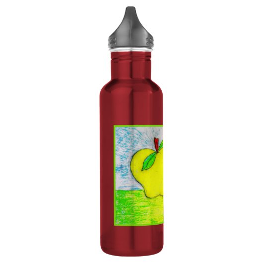 Pop Art Äpfel 24 oz Aluminium Wasser Flasche Trinkflasche (Links)