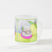 Pop Art Äpfel Mattierte Tasse (VorderseiteRechts)