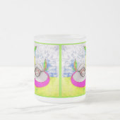 Pop Art Äpfel Mattierte Tasse (Mittel)