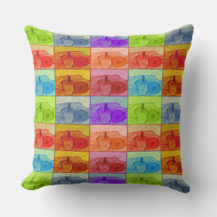 Pop Art Apple Accent Pillow Kissen