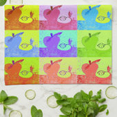 Pop Art Apple Handtuch (Gefaltet)