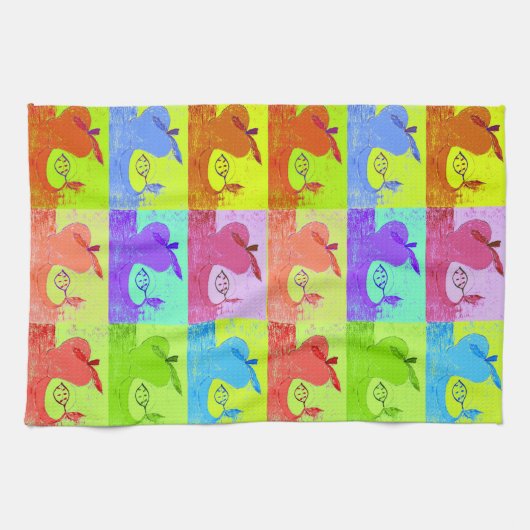 Pop Art Apple Handtuch (Horizontal)