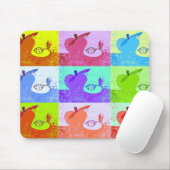 Pop Art Apple Mousepad (Mit Mouse)