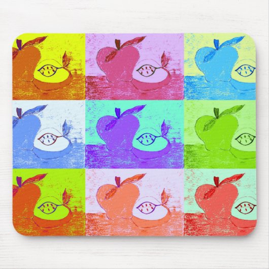 Pop Art Apple Mousepad (Vorne)