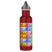 Pop Art Apple Pexagon Wasserflasche Trinkflasche (Links)