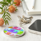 Pop Art Apple Schlüsselanhänger (Seite)