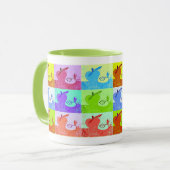 Pop Art Apple Tasse (Vorderseite Links)