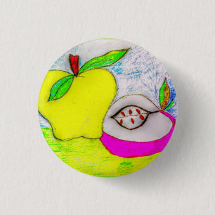 Pop Art Apples Button