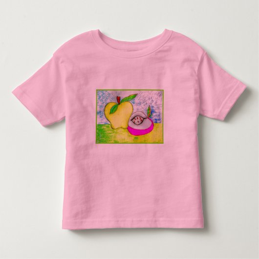 Pop Art Apples Kleiner Ringer T - Shirt (Vorderseite)