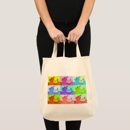 Pop Art Apples Leinwand Tasche (Vorderseite (Produkt))