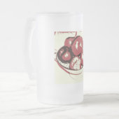 Pop Art Apples Mattglas Bierglas (Vorderseite Links)