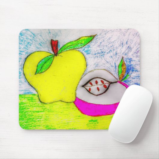 Pop Art Apples Mousepad (Mit Mouse)