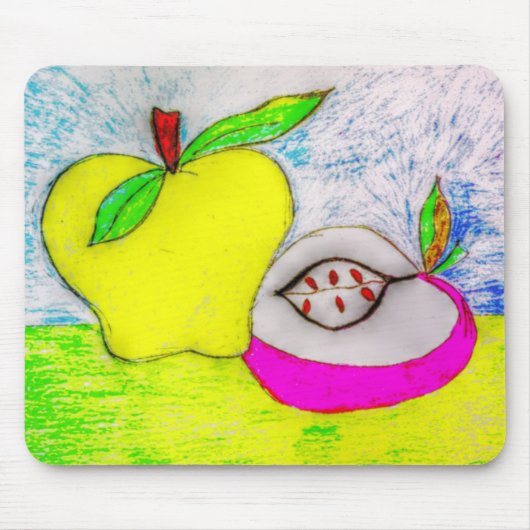 Pop Art Apples Mousepad (Vorne)