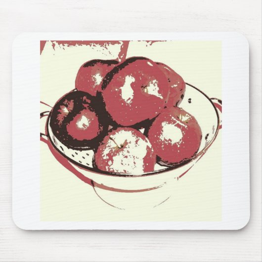 Pop Art Apples Mousepad (Vorne)
