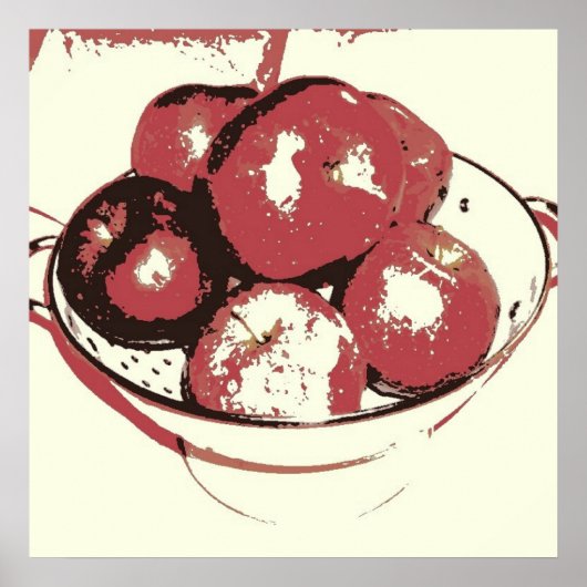 Pop Art Apples Poster (Vorne)