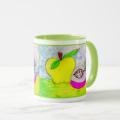 Pop Art Apples Tasse (VorderseiteRechts)