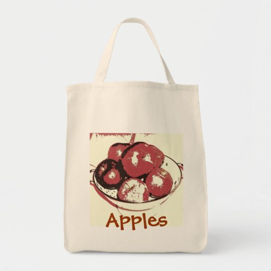 Pop Art Apples Tragetasche (Vorne)