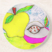 Pop Art Apples Untersetzer (Vorne)