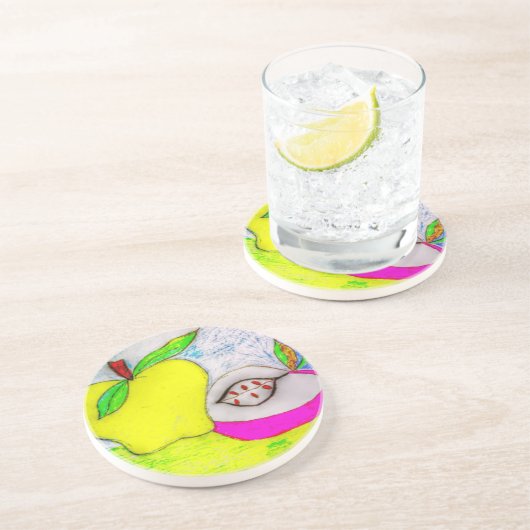 Pop Art Apples Untersetzer (Seite)