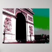 Pop Art Arc de Triomphe Poster (Vorne)