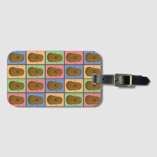 Pop Art Art Potato Gepäckanhänger (Vorderseite (Horizontal))