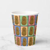 Pop Art Art Potato Pappbecher (Vorderseite)